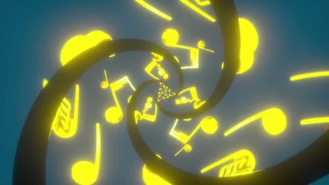Music spiral notes 스톡 일러스트