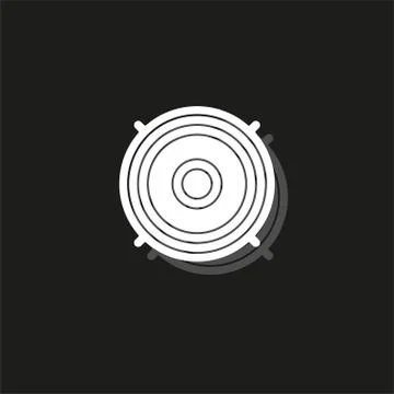 Music stereo - vector speaker system, sound equipment illustration Stock Illustration