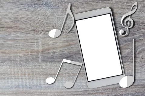 Music Streaming Concept Background Stock Photos
