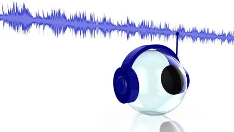 Music streaming concept Stock Illustration