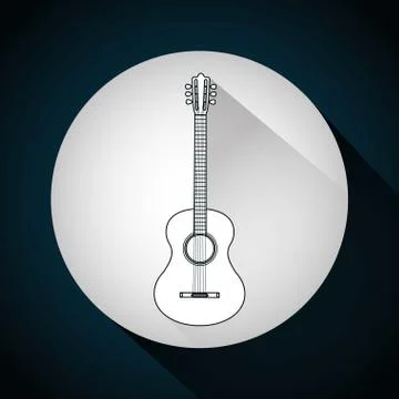 Music string instrument Stock Illustration