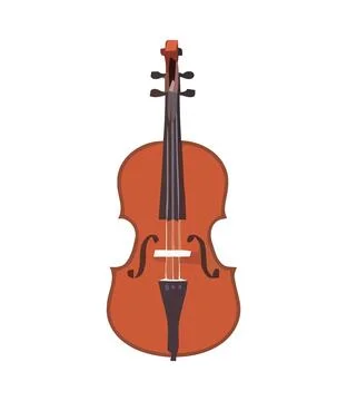 Music string instrument violin Stock Illustration