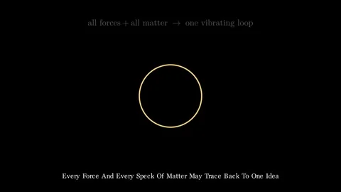 Music of The Strings - how a single vibrating loop becomes everything Stock Footage 338614620