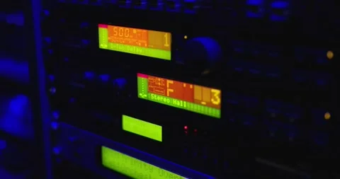 Music Studio Equipment Stock Footage 218410763