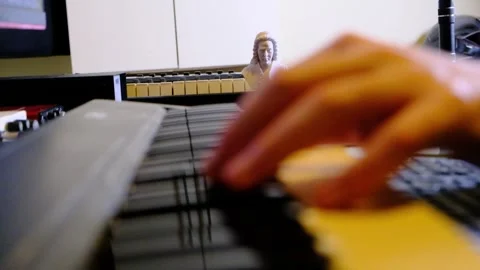Music stüdio sound materials Video stock 261074136