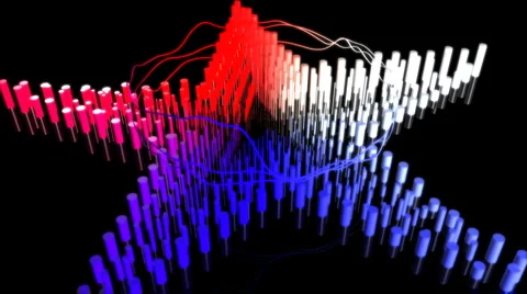 Music Super Star Graphic Equalizer 77 (HD) 動画素材 1035242