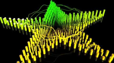 Music Super Star Graphic Equalizer 81 (HD) Video stock 1036129