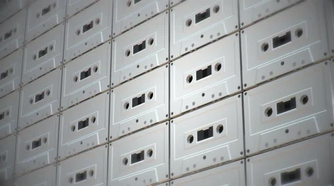 Music Tape Wall 库存影片 58901498
