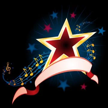 Music theme background  Stock Illustration