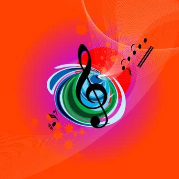 Music theme Stock Illustration
