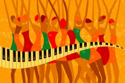 Music theme Stock Illustration