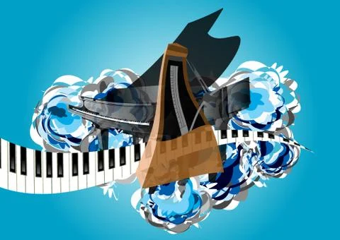 Music theme Stock Illustration
