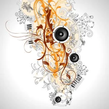 Music theme Stockillustratie