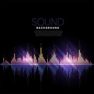 Music track audio pattern sound background Stock Illustration