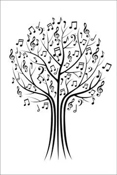Music tree Stock Illustration