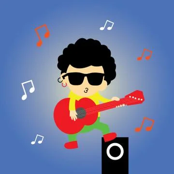Music vector cartoon Stock Illustration