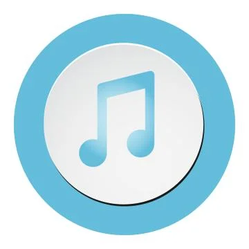 Music vector icon Illustrazione stock