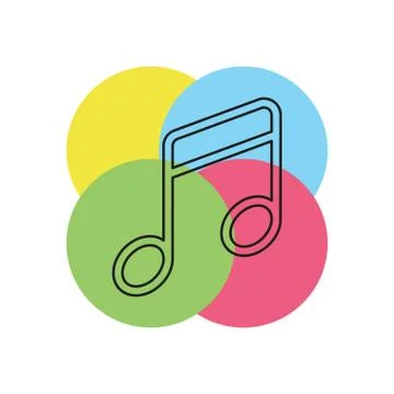Music vector icon Stock Illustration