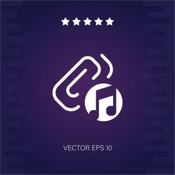 Music vector icon Stock Illustration
