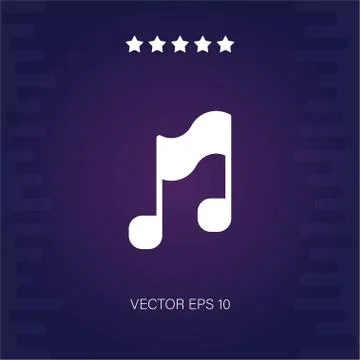 Music vector icon Stock Illustration