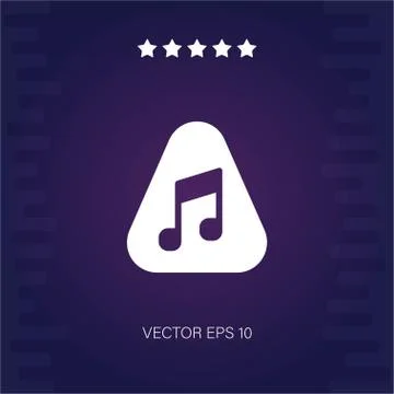 Music vector icon Stock Illustration