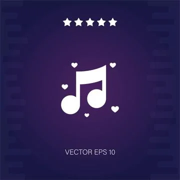 Music vector icon Stock Illustration