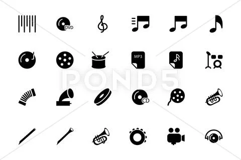 Music Vector Icons Set