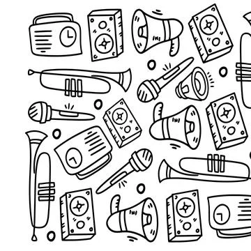 Music vector set bundle design Stock Illustration
