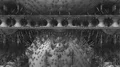Music video related 3D fractal geometry art with eerie hollows of object spaces HD Footage