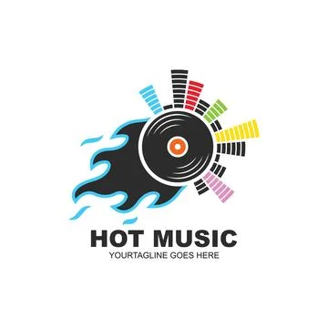 Music vinyl equalizer icon vector illustration design イラスト素材