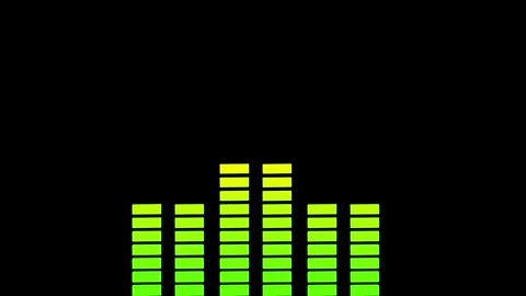 Music Visualization Waveform with Dynamic Audio Bars. 스톡 동영상 336033862