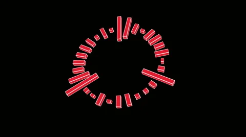 Music Visualizer.Seamless loop.Alpha matte Stock Footage 46972847