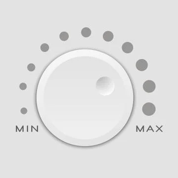 Music volume button. Vector. Stock Illustration