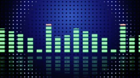 Music VU meters Stock Footage