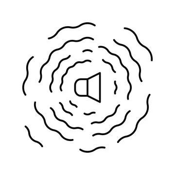 Music wave line icon vector illustration Stock Illustration