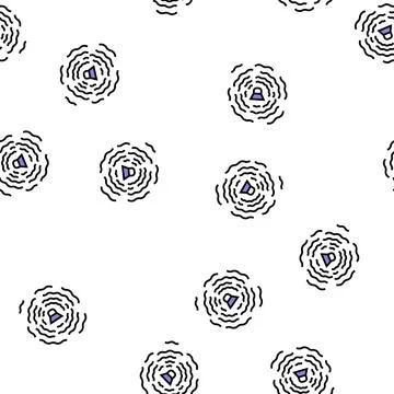 Music wave vector seamless pattern 스톡 일러스트