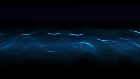 Music Waves Flow Abstract Background Concept Stockillustratie