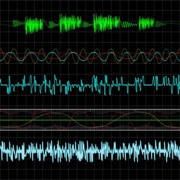 Music waves Stock Illustration