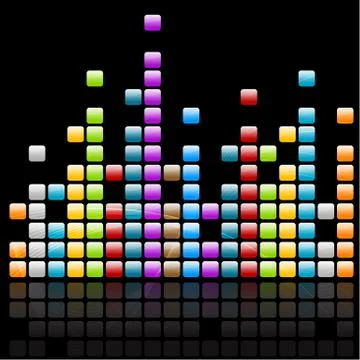 Music waves Stock Illustration