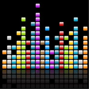 Music waves Stock Illustration