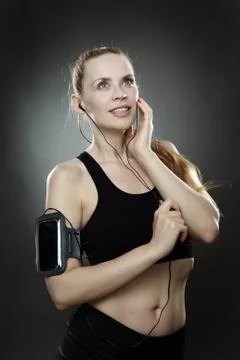 Music to workout to Stock Photos