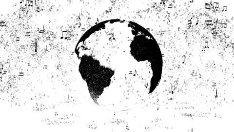 Music World Particles 02 Stock Footage 262634857