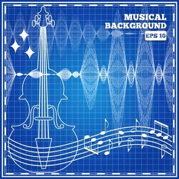 Musical abstract background. Stock Illustration