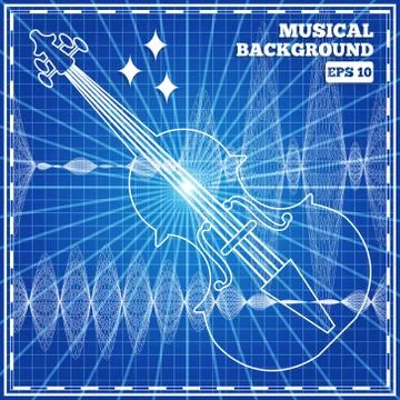 Musical abstract background. Stock Illustration