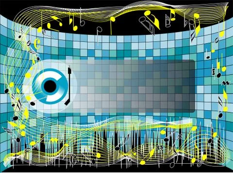 Musical background Stock Illustration