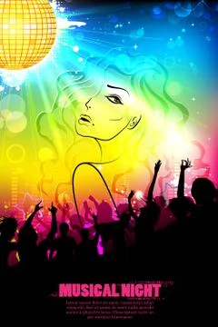 Musical Background Stock Illustration