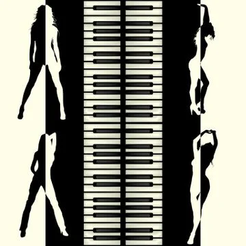 A musical background Stock Illustration