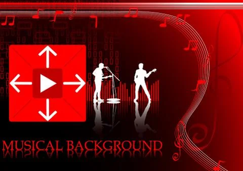 Musical background Stock Illustration