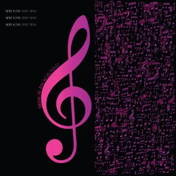 Musical background Stock Illustration