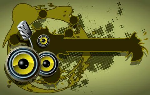 Musical Background Stock Illustration